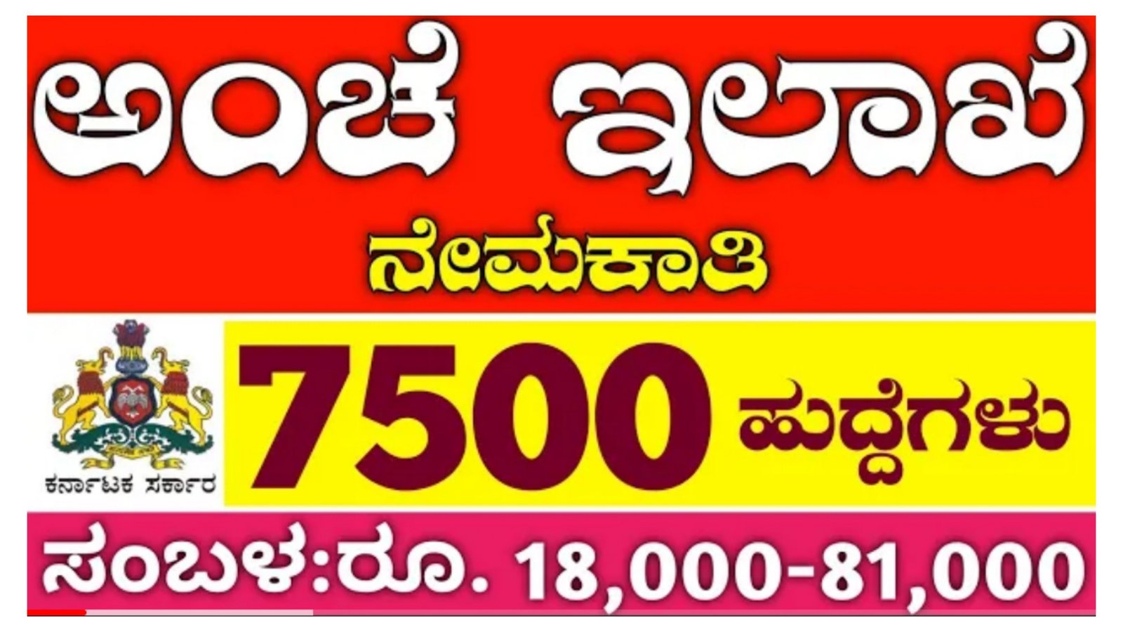 ಅಂಚೆ ಇಲಾಖೆಯಲ್ಲಿ ಬೃಹತ್ ನೇಮಕಾತಿ, 7500 ಹುದ್ದೆಗಳಿಗಾಗಿ ಅರ್ಜಿ ಆಹ್ವಾನ. ಆಸಕ್ತರು ಕೂಡಲೇ ಅರ್ಜಿ ಸಲ್ಲಿಸಿ.